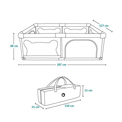 Lionelo - Speelbox WILLOW beige