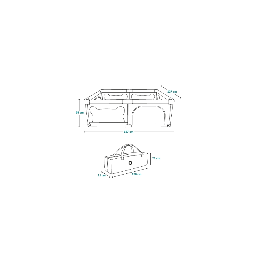 Lionelo - Speelbox WILLOW beige
