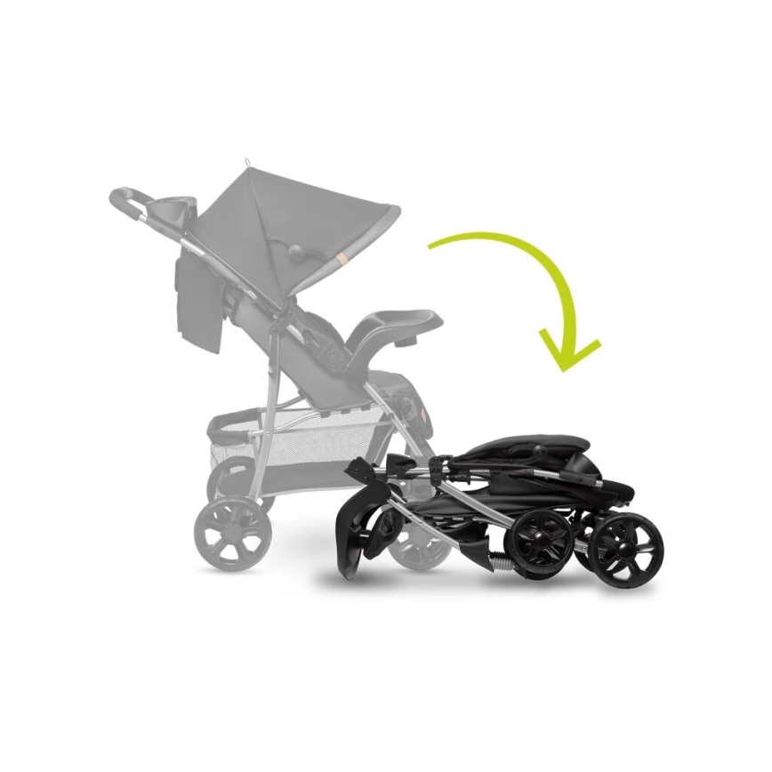 Lionelo - Sportieve buggy EMMA PLUS zwart