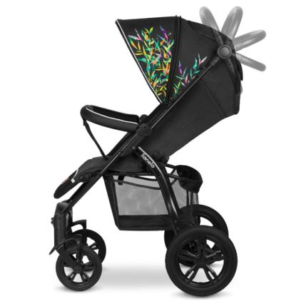 Lionelo - Sportieve kinderwagen ANNET TOUR zwart/groen