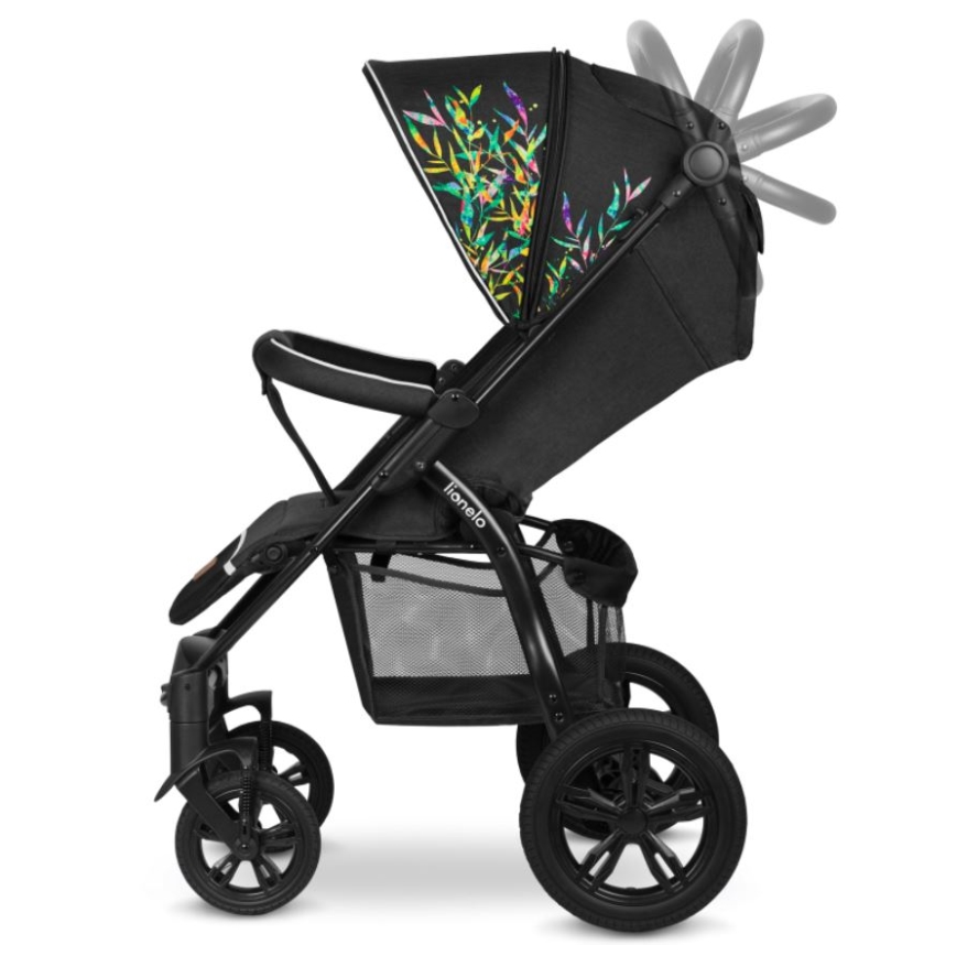 Lionelo - Sportieve kinderwagen ANNET TOUR zwart/groen