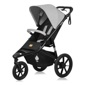 Lionelo - Sportieve kinderwagen AZURA zwart/grijs