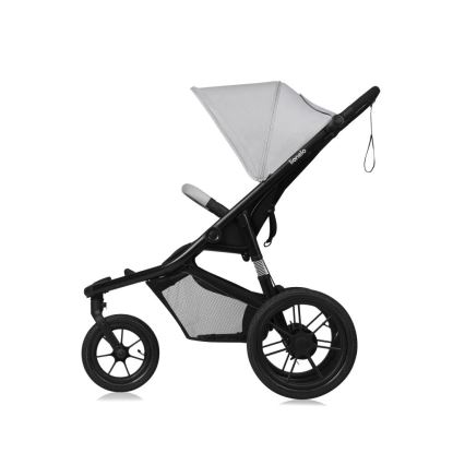 Lionelo - Sportieve kinderwagen AZURA zwart/grijs