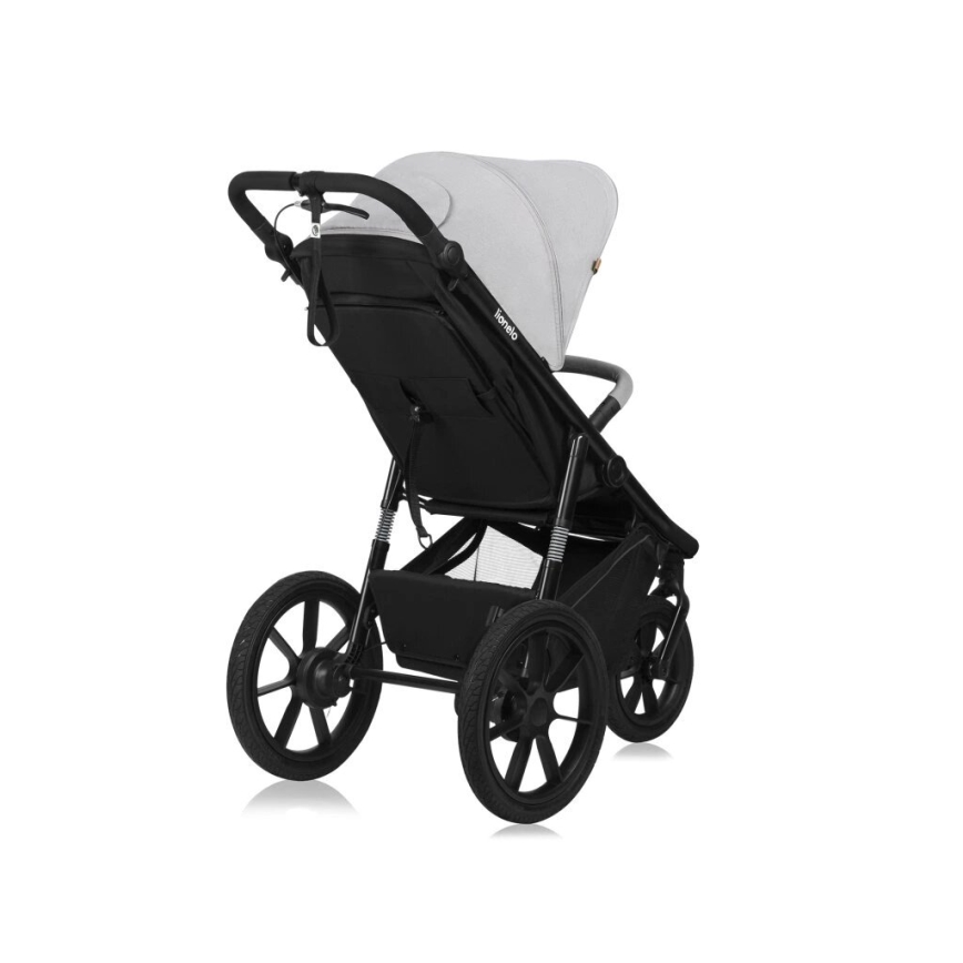 Lionelo - Sportieve kinderwagen AZURA zwart/grijs