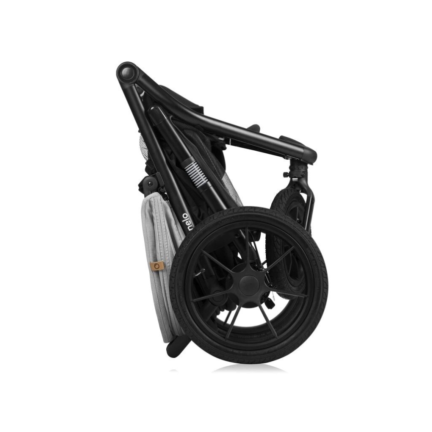 Lionelo - Sportieve kinderwagen AZURA zwart/grijs