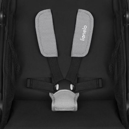 Lionelo - Sportieve kinderwagen AZURA zwart/grijs