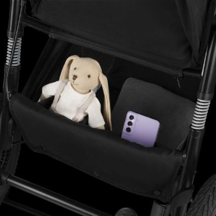 Lionelo - Sportieve kinderwagen AZURA zwart/grijs