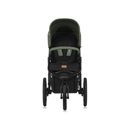 Lionelo - Sportieve kinderwagen AZURA zwart/groen