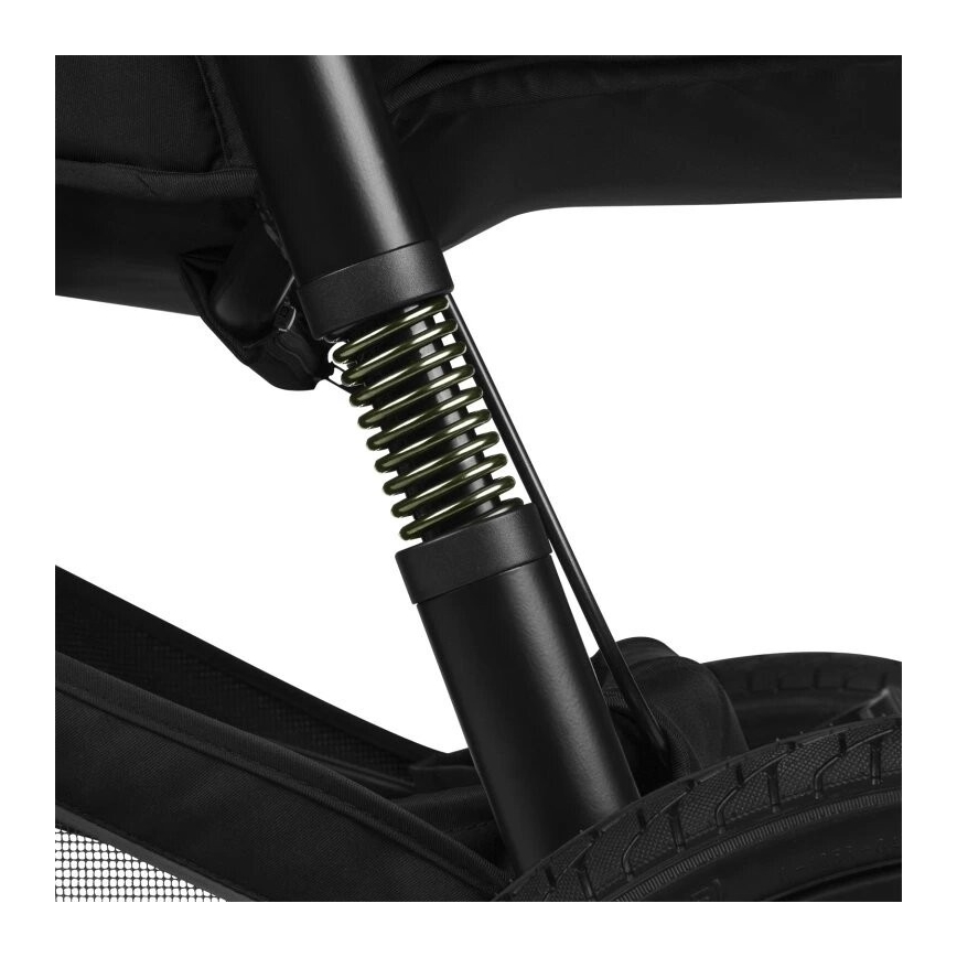 Lionelo - Sportieve kinderwagen AZURA zwart/groen