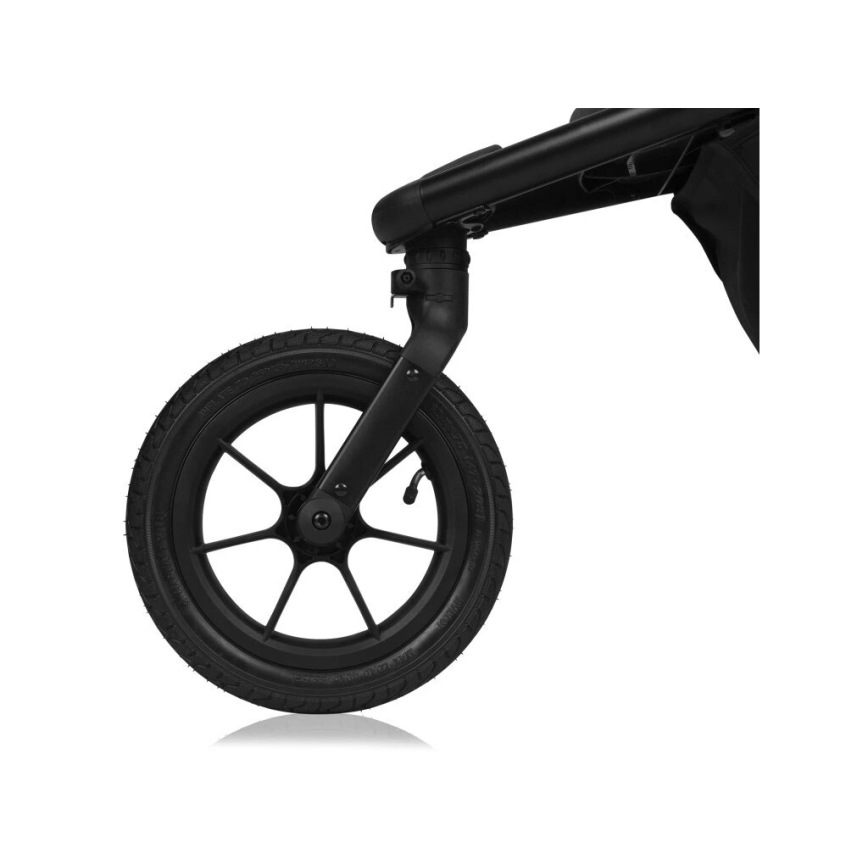 Lionelo - Sportieve kinderwagen AZURA zwart/groen