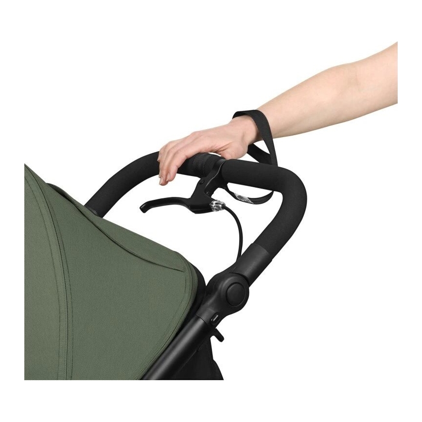 Lionelo - Sportieve kinderwagen AZURA zwart/groen