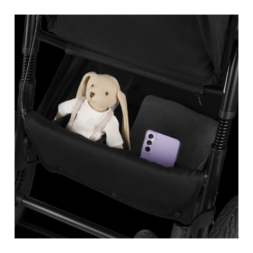 Lionelo - Sportieve kinderwagen AZURA zwart