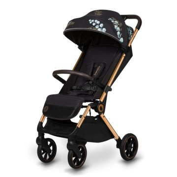 Lionelo - Sportieve kinderwagen CLOE zwart/blauw/goud