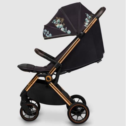 Lionelo - Sportieve kinderwagen CLOE zwart/blauw/goud