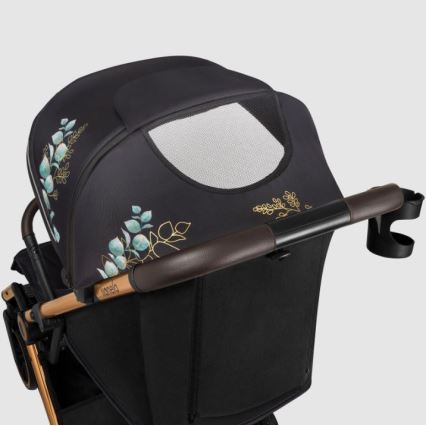 Lionelo - Sportieve kinderwagen CLOE zwart/blauw/goud