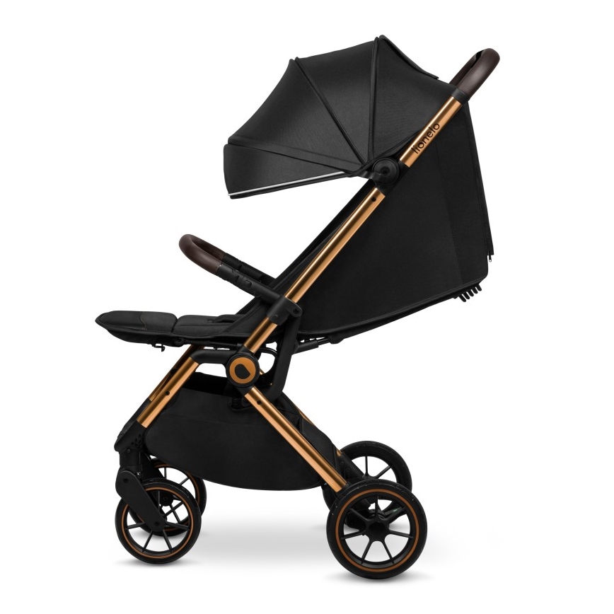 Lionelo - Sportieve kinderwagen CLOE zwart/goud