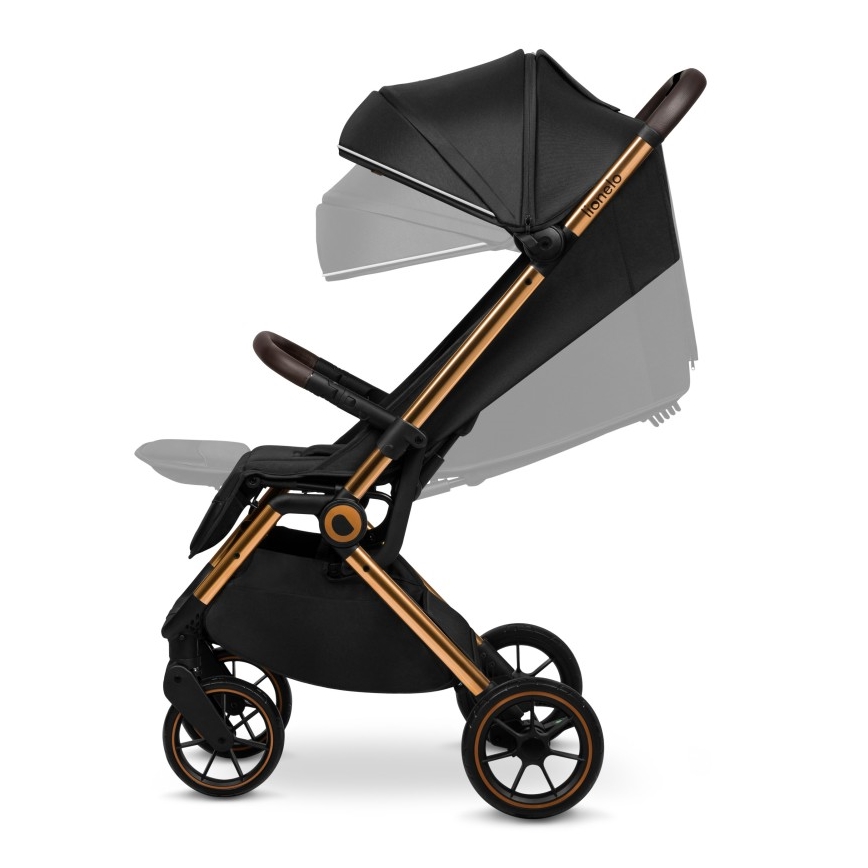 Lionelo - Sportieve kinderwagen CLOE zwart/goud