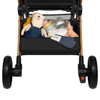 Lionelo - Sportieve kinderwagen CLOE zwart/goud