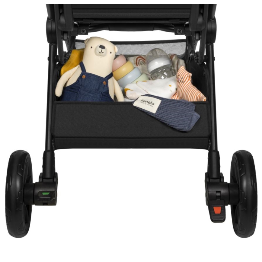 Lionelo - Sportieve kinderwagen CLOE zwart/grijs