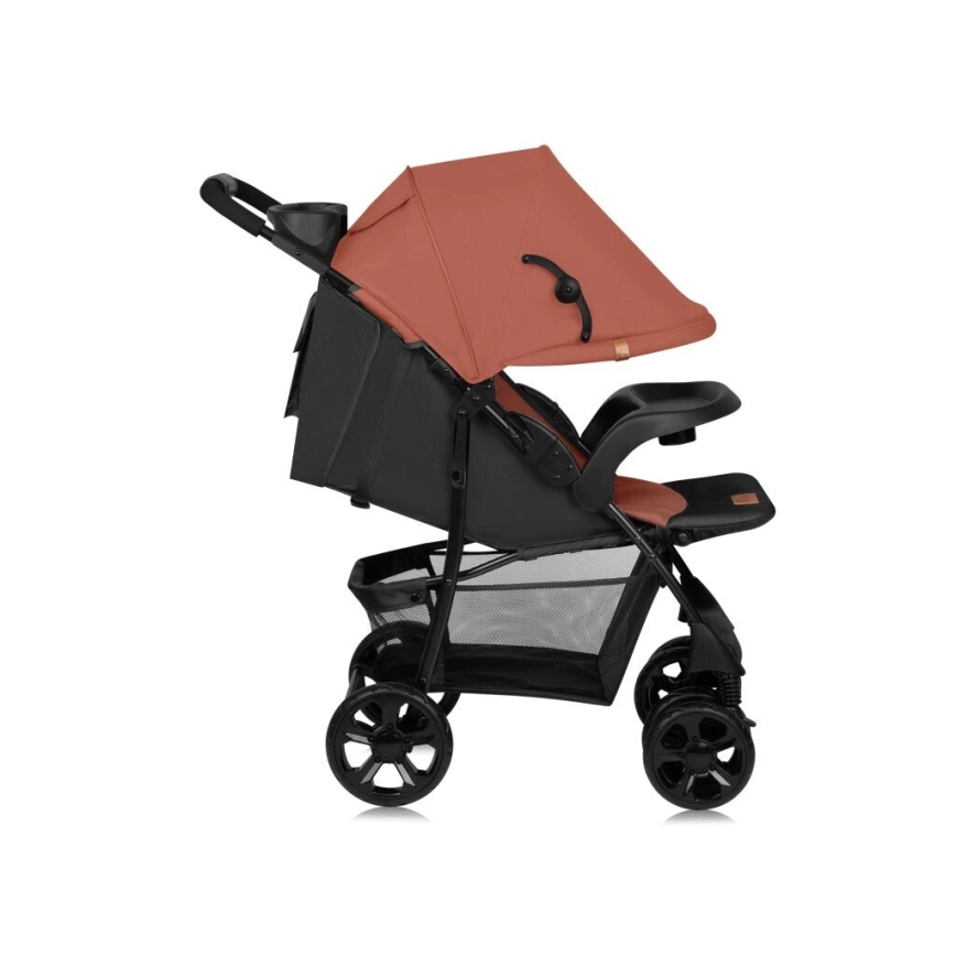 Lionelo - Sportieve kinderwagen EMMA PLUS baksteenrood/zwart