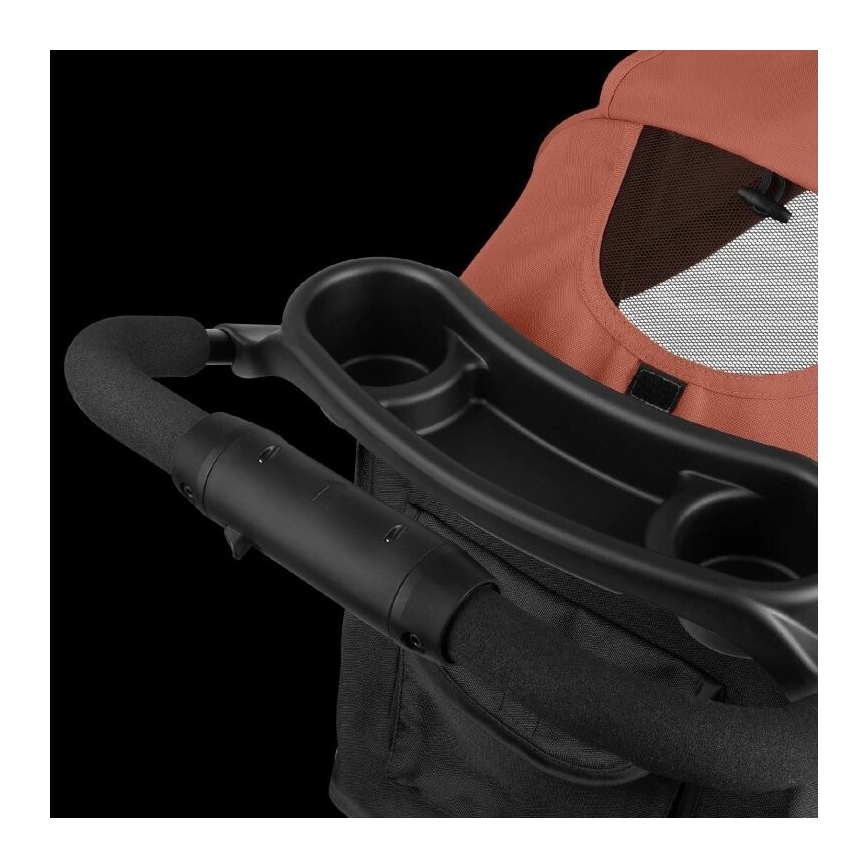 Lionelo - Sportieve kinderwagen EMMA PLUS baksteenrood/zwart