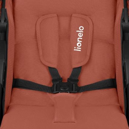 Lionelo - Sportieve kinderwagen EMMA PLUS baksteenrood/zwart