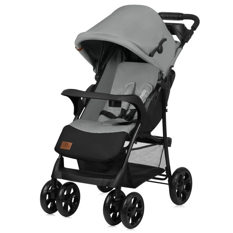 Lionelo - Sportieve kinderwagen EMMA PLUS grijs/zwart