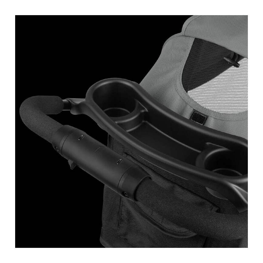 Lionelo - Sportieve kinderwagen EMMA PLUS grijs/zwart