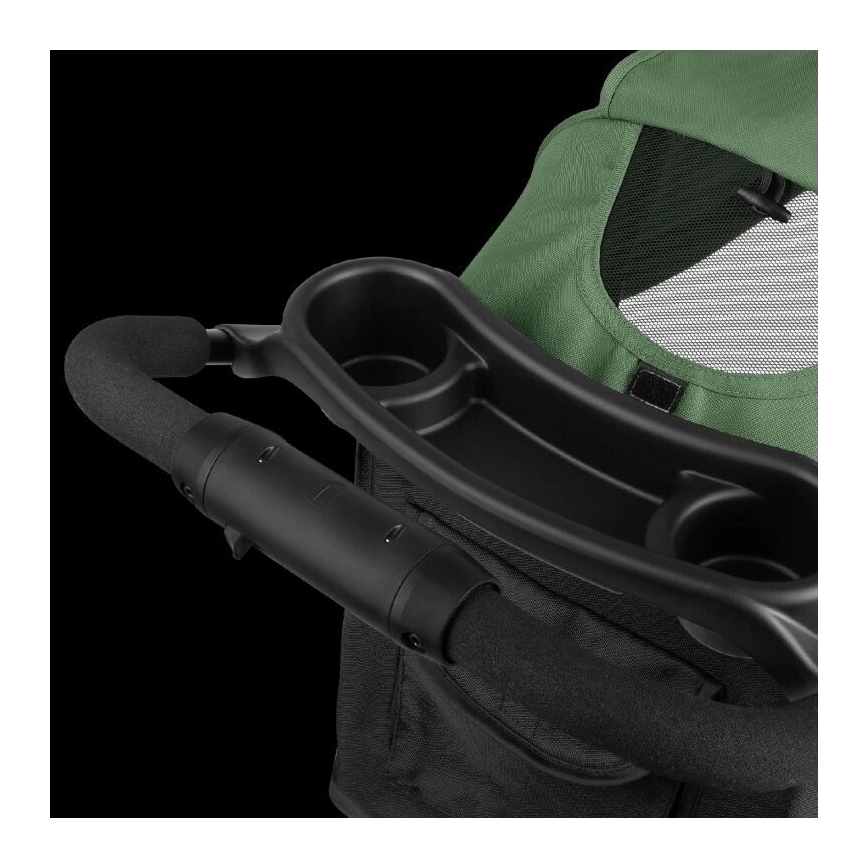 Lionelo - Sportieve kinderwagen EMMA PLUS groen/zwart