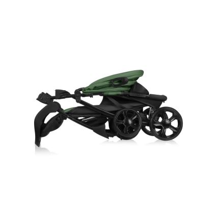 Lionelo - Sportieve kinderwagen EMMA PLUS groen/zwart