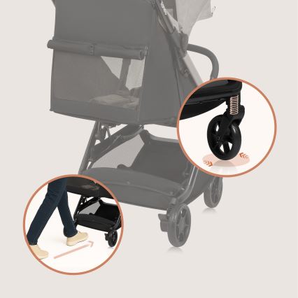 Lionelo - Sportieve kinderwagen JULIE AIR Beige Sand