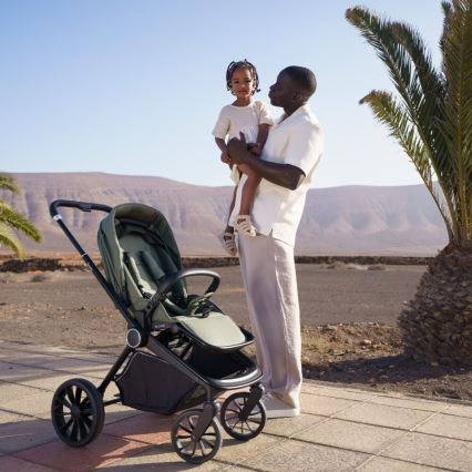 Lionelo - Sportieve kinderwagen MIKA PLUS Green Olive