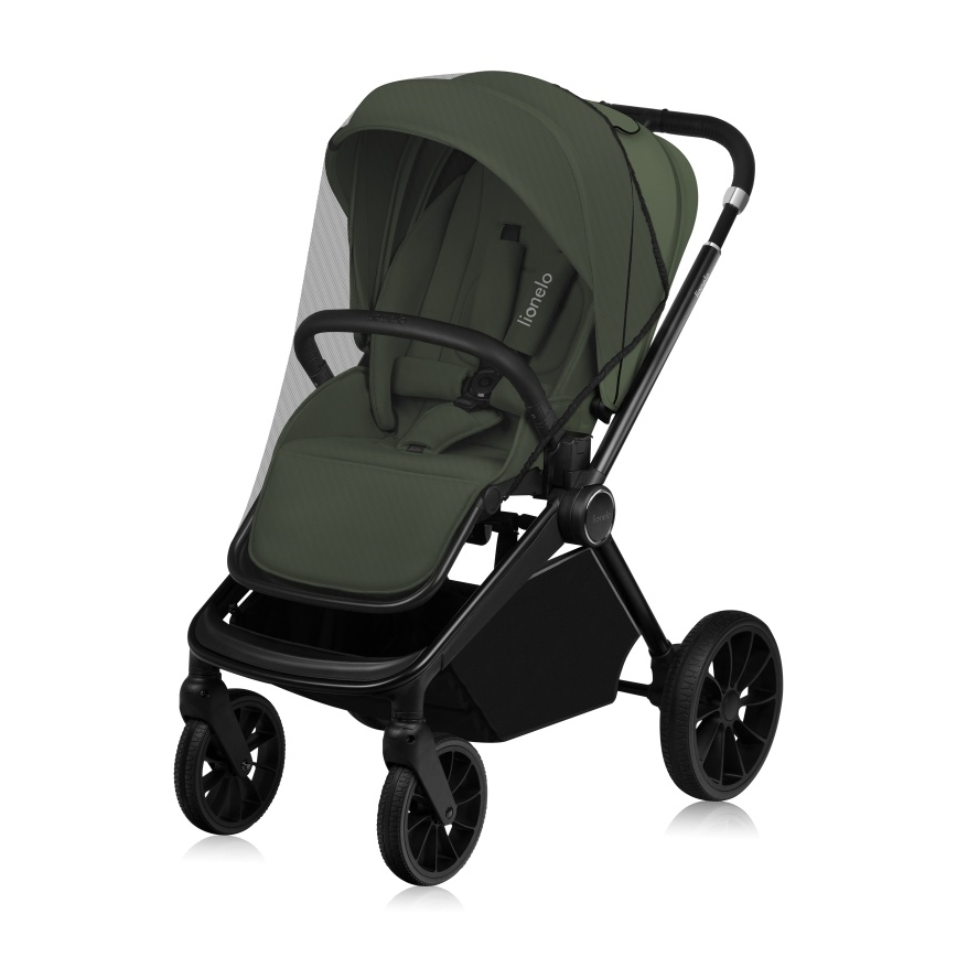 Lionelo - Sportieve kinderwagen MIKA PLUS Green Olive