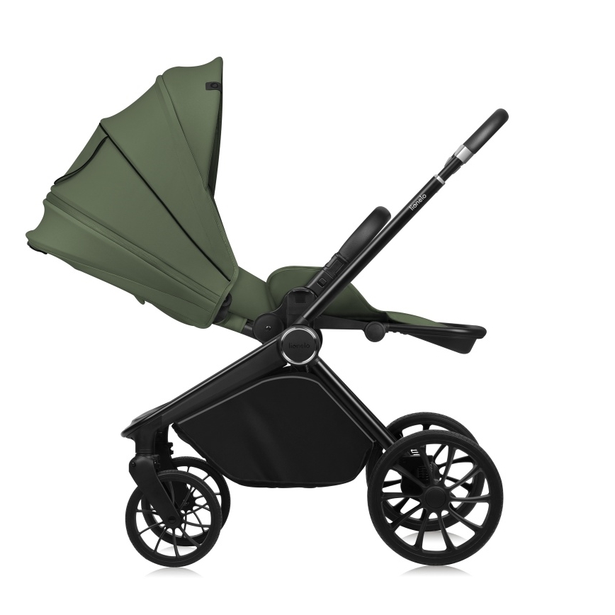 Lionelo - Sportieve kinderwagen MIKA PLUS Green Olive