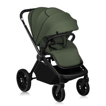 Lionelo - Sportieve kinderwagen MIKA PLUS Green Olive