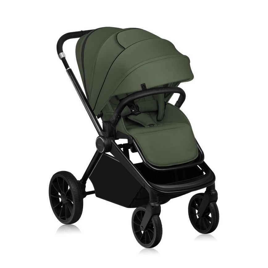Lionelo - Sportieve kinderwagen MIKA PLUS Green Olive