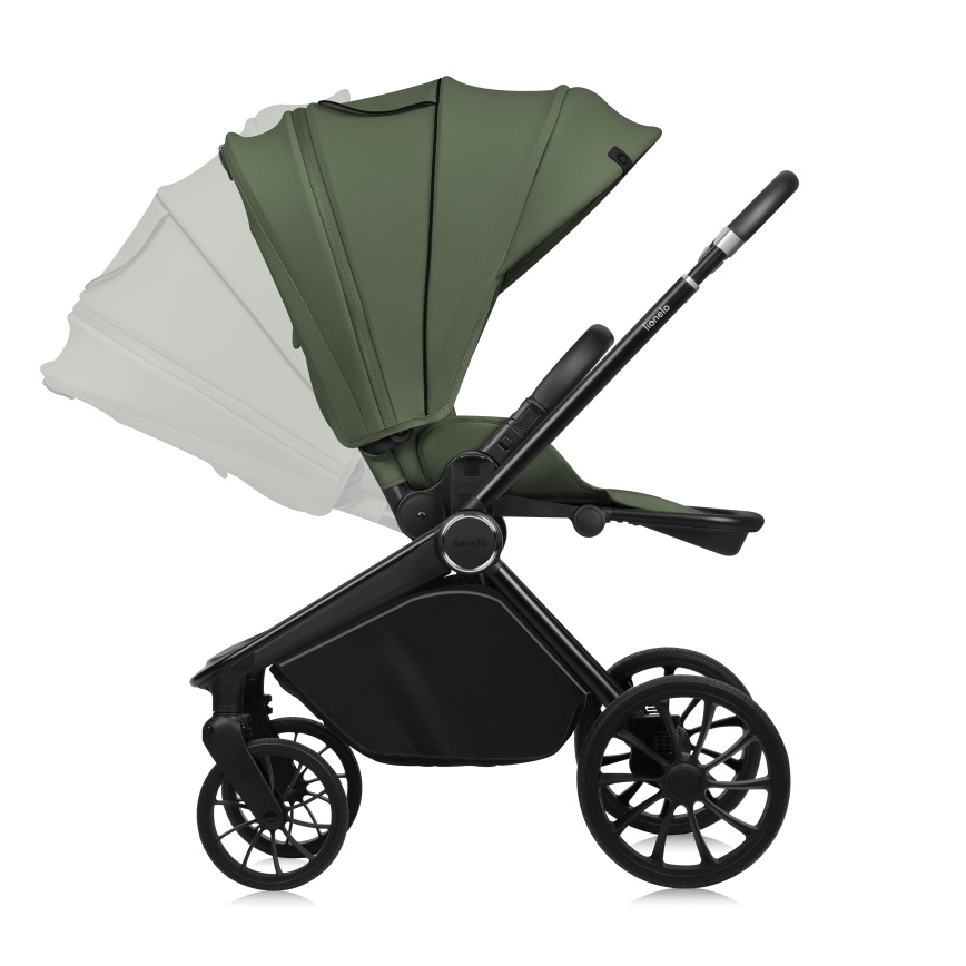 Lionelo - Sportieve kinderwagen MIKA PLUS Green Olive