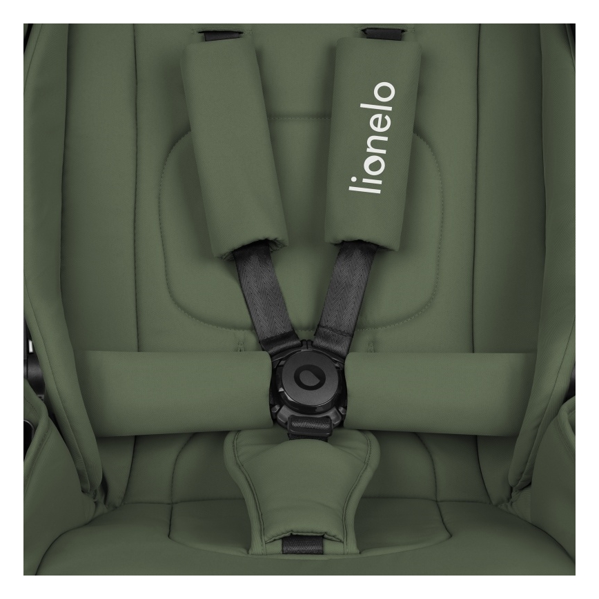 Lionelo - Sportieve kinderwagen MIKA PLUS Green Olive
