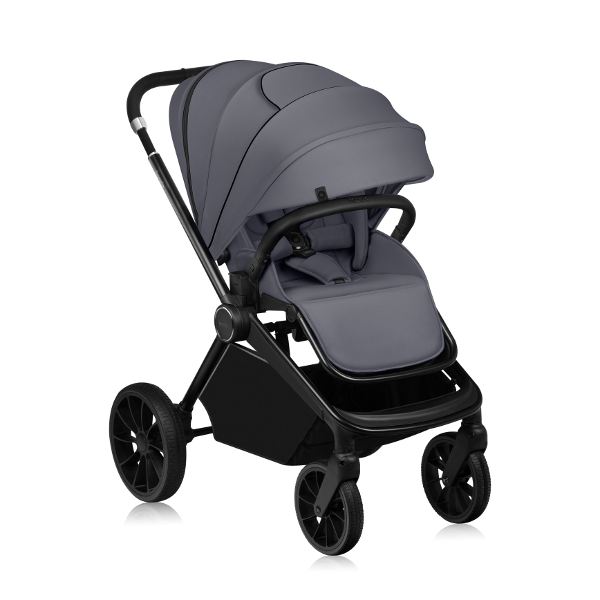Lionelo - Sportieve kinderwagen MIKA PLUS Grijs Stone