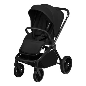 Lionelo - Sportieve kinderwagen MIKA PLUS Zwart Onyx
