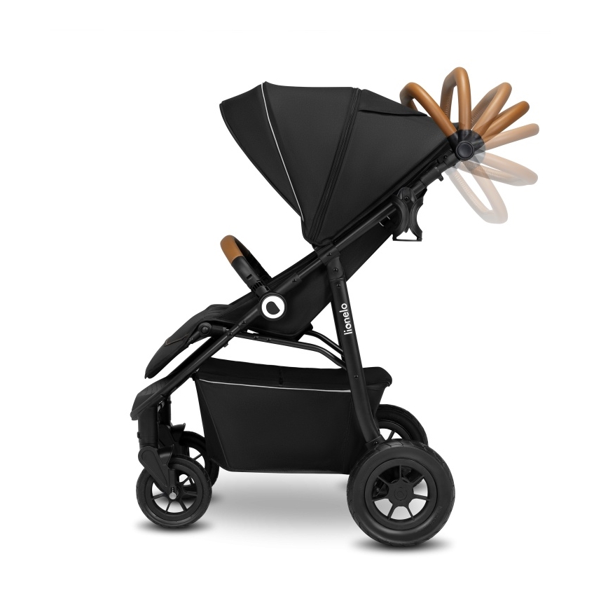 Lionelo - Sportieve kinderwagen NATT Zwart Onyx