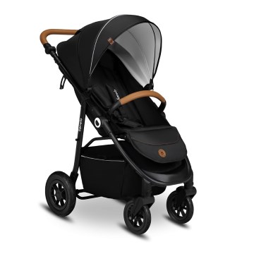 Lionelo - Sportieve kinderwagen NATT Zwarte Onyx