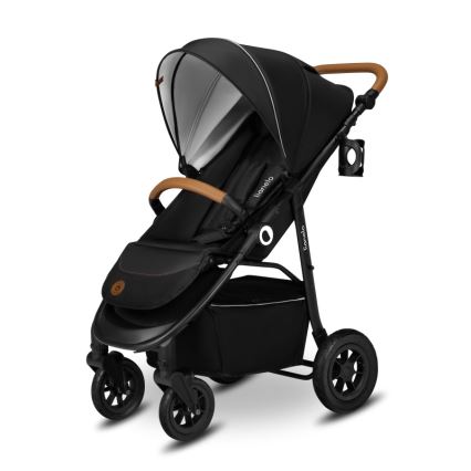 Lionelo - Sportieve kinderwagen NATT Zwarte Onyx