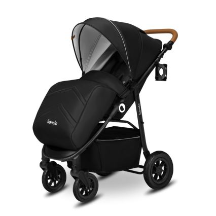 Lionelo - Sportieve kinderwagen NATT Zwarte Onyx