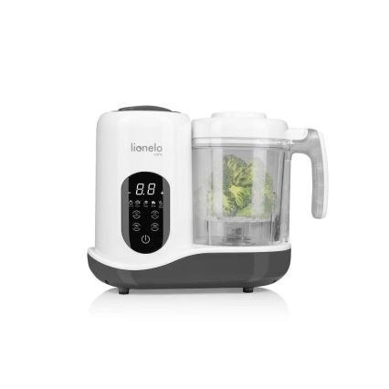 Lionelo - Stoomkoker 5-in-1 BABYMENU 110W/230V wit/grijs
