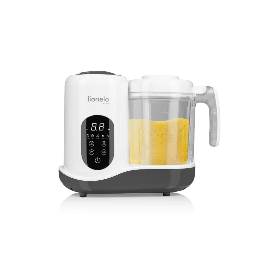 Lionelo - Stoomkoker 5-in-1 BABYMENU 110W/230V wit/grijs