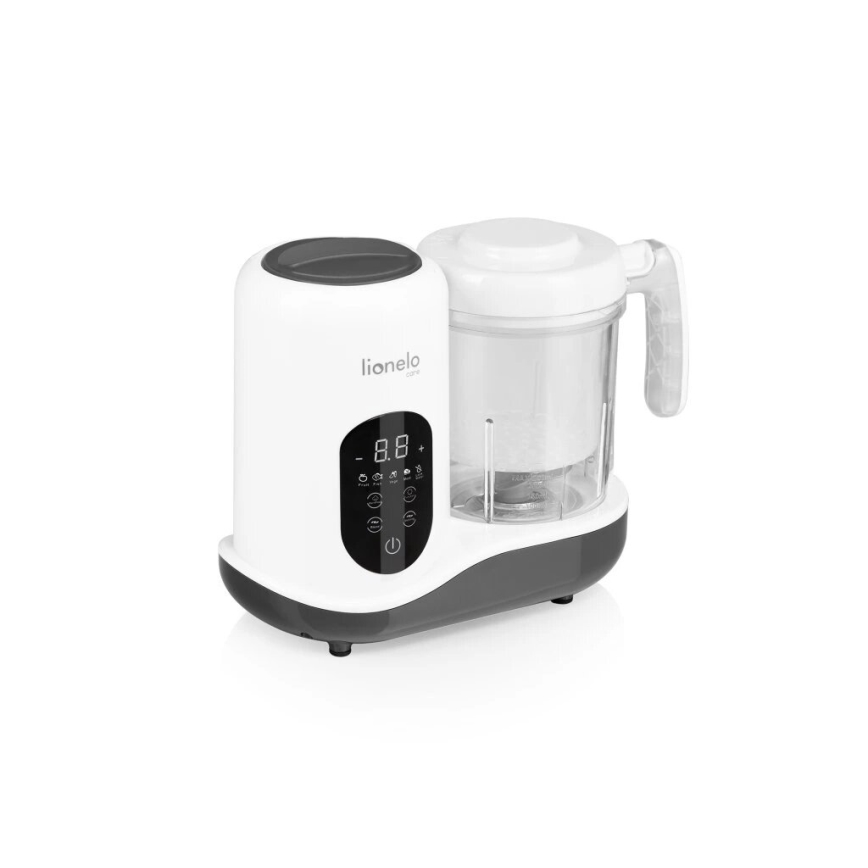 Lionelo - Stoomkoker 5-in-1 BABYMENU 110W/230V wit/grijs