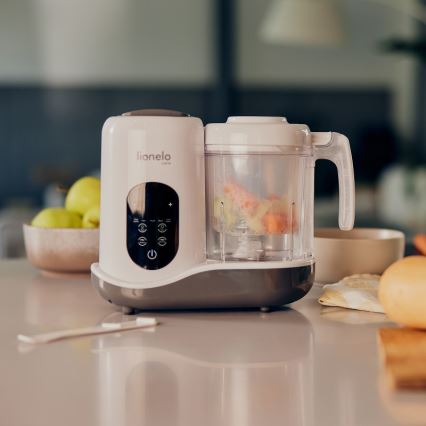 Lionelo - Stoomkoker 5in1 BABYMENU 110W/230V wit/grijs