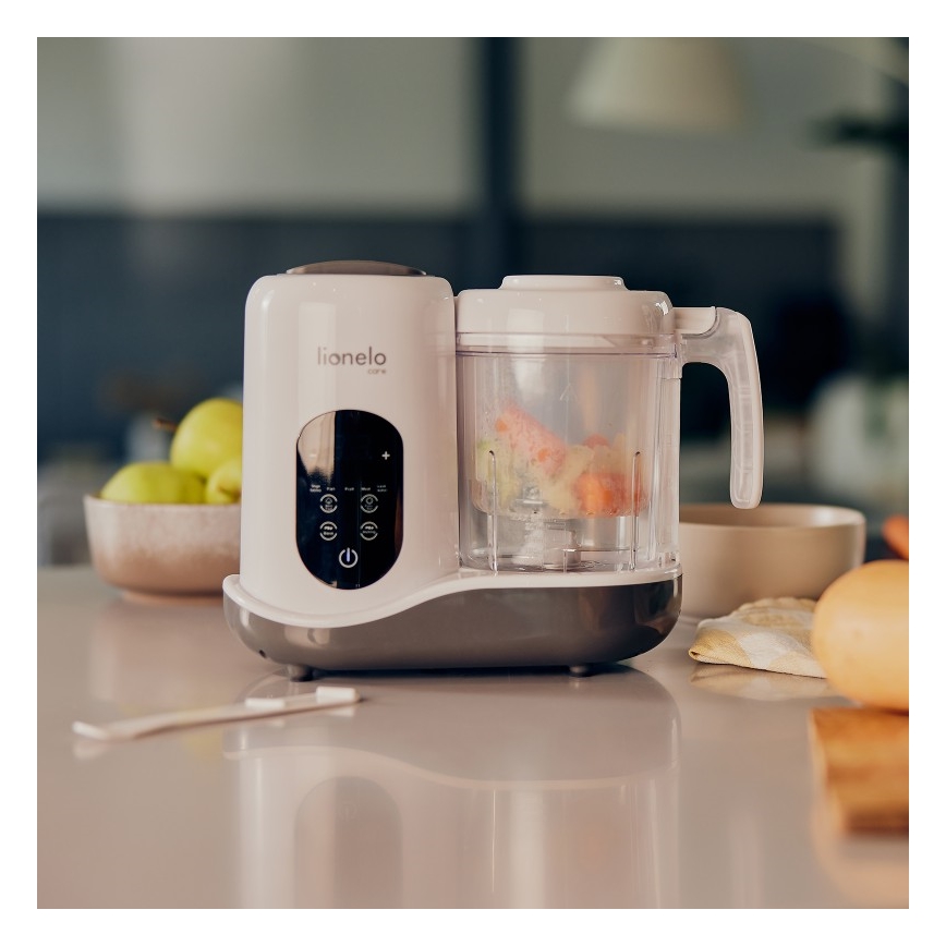 Lionelo - Stoomkoker 5in1 BABYMENU 110W/230V wit/grijs