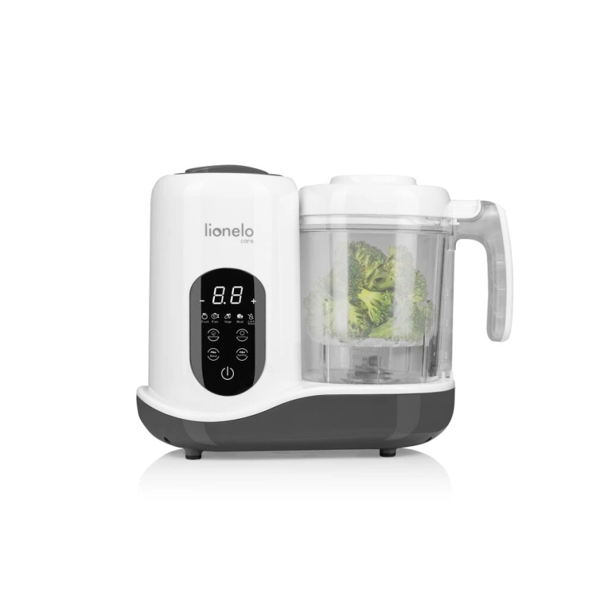 Lionelo - Stoomkoker 5in1 BABYMENU 110W/230V wit/grijs